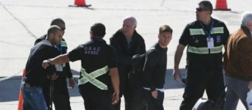 Messi y Mascherano, llegaron hoy a La Serena