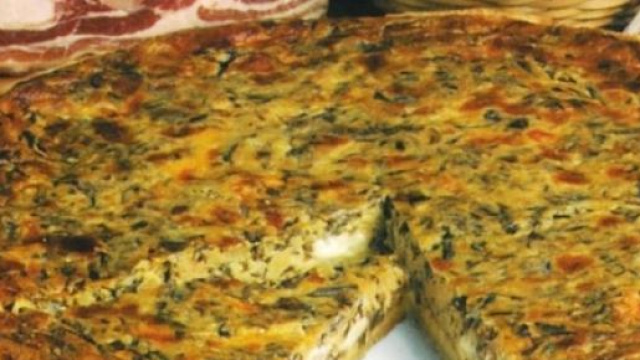 Crostata salata ai carciofi.