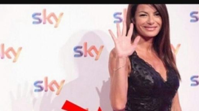 La giornalista sportiva alla presentazione Sky