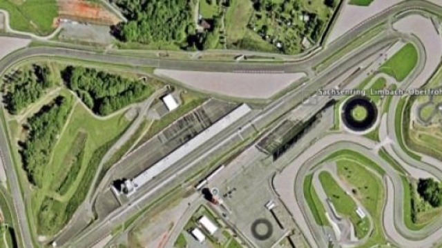 Il circuito di Sachsenring visto dall'alto.