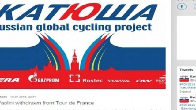 Il comunicato del Team Katusha