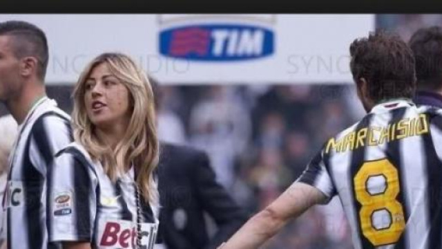 La famiglia Marchisio durante la festa scudetto 