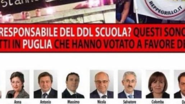 Scuola, PD-NCD contro M5S per manifesto 'denuncia'
