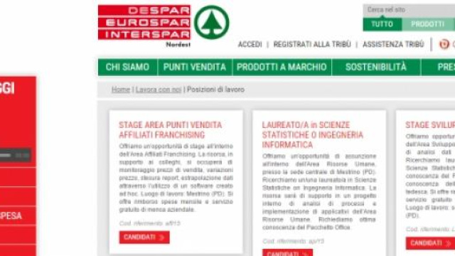 Despar ricerca personale in tutta Italia, ruoli