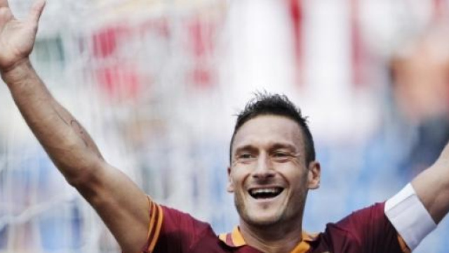 il capitano della Roma Francesco Totti
