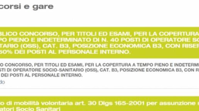 Oss, 40 posti nel comune di Fidenza