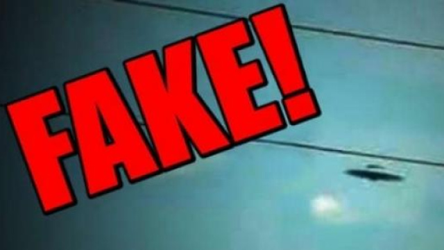 Il presunto UFO fotografato &egrave; un falso