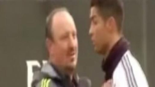 Benitez e Ronaldo durante allenamento