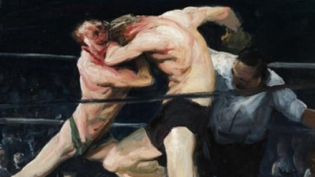 La Boxe in tv, nella foto un'opera di Bellows