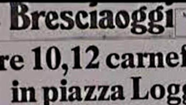 La notizia sul giornale dell'epoca