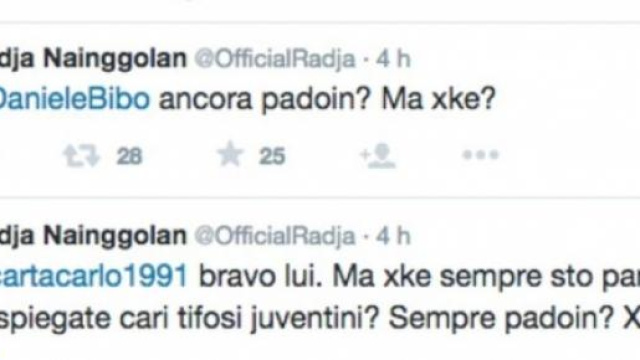 Juventus-Roma e Nainggolan: veleni su Twitter