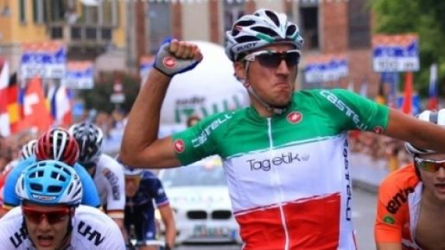 Moscon, lo sprint - Foto Ossola