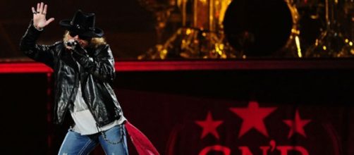 Axl Rose en su ultima gira en 2012