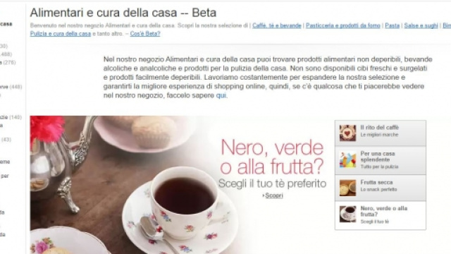 Amazon apre un nuovo e-commerce di alimentari