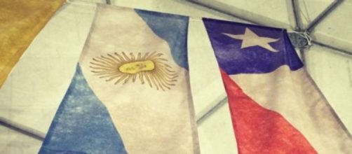 Banderas de Chile y Argentinan