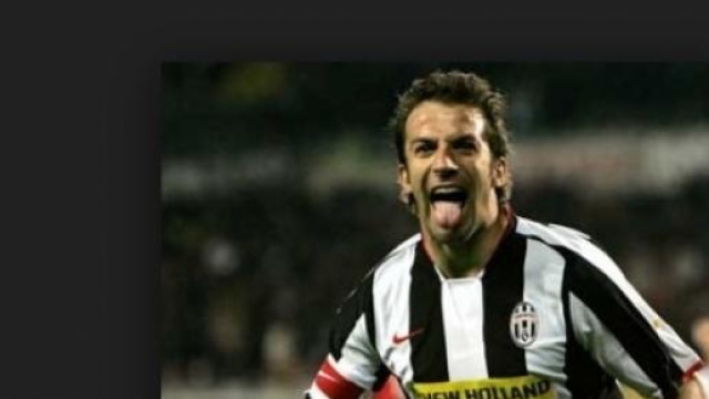 Alex Del Piero ai tempi in cui giocava nella Juve