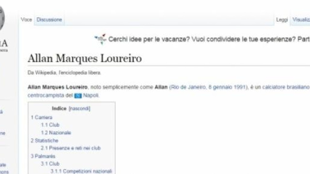 Per Wikipedia, Allan &egrave; gia del Napoli.