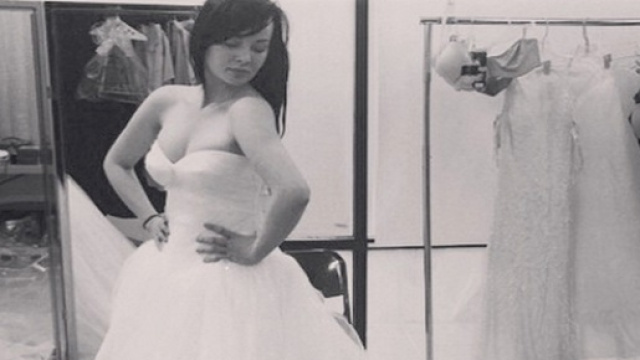 Jenna Hamilton in abito da sposa?