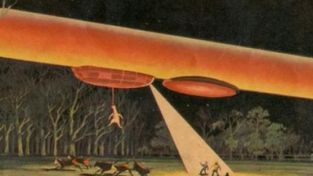 Sopra ipotetica interazione tra UFO e bestiame.