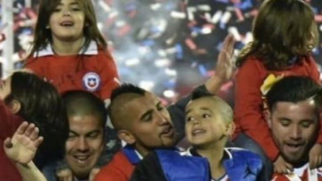 I festeggiamenti di Vidal e compagni 