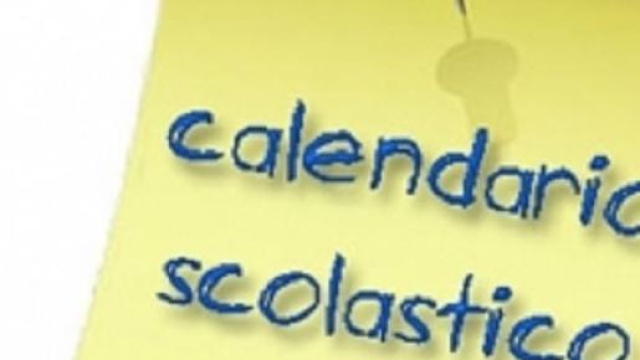 Calendario scolastico 2015/16