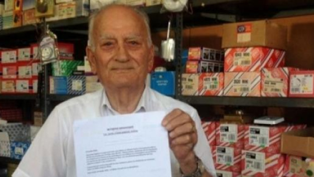Al "compagno Alexis". La donazione del pensionato 