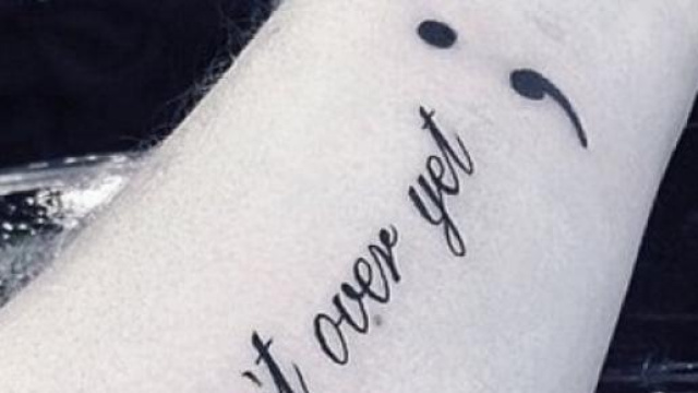 Il semicolon project: la vita non &egrave; finita. 