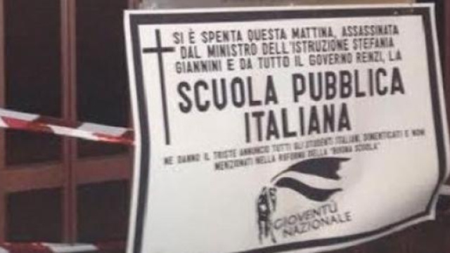 Riforma scuola Renzi, necrologio degli studenti