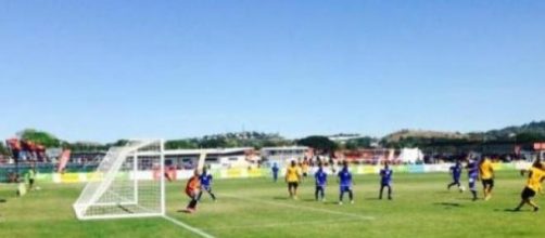 Foto del humillante partido.