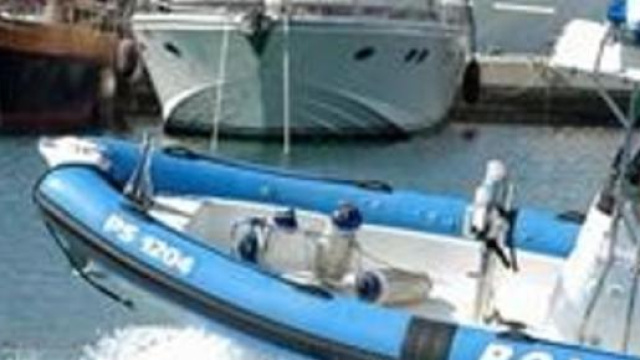 La motovedetta intervenuta sul luogo