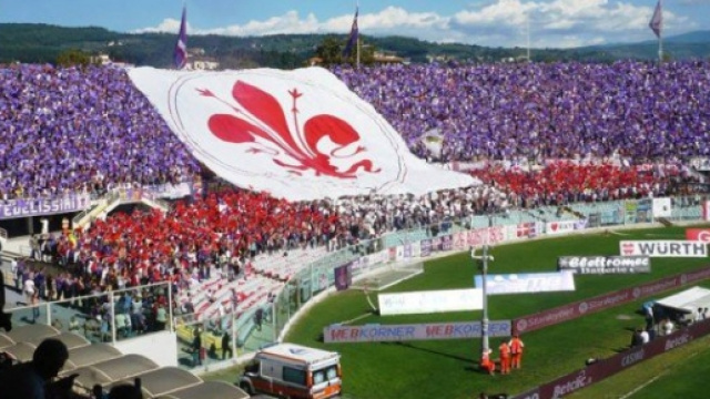 I tifosi della Fiorentina, curva Fiesole