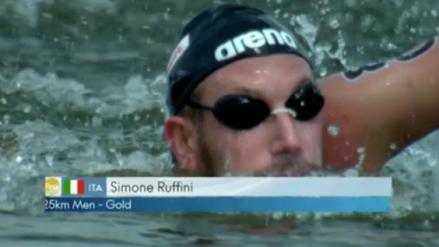 Simone Ruffini vince l'oro nella 25 km a Kazan