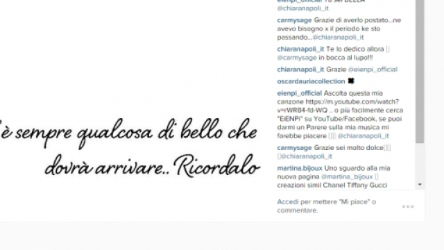 'C'&egrave; sempre qualcosa di bello che dovr&agrave; arrivare'