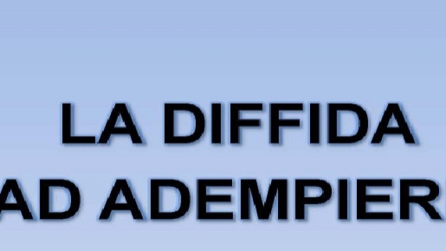 Il modo corretto per inoltrare una diffida