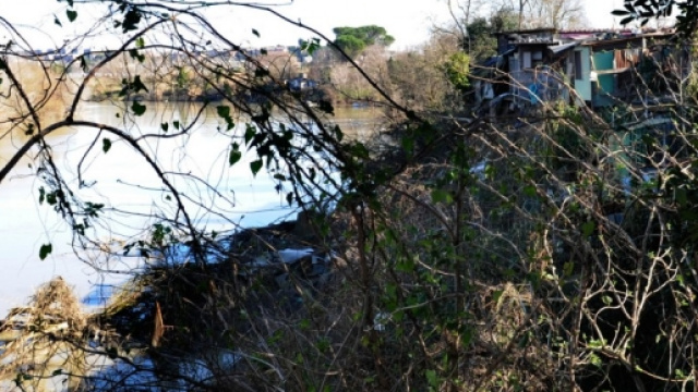 Le rive del fiume Aniene a Roma
