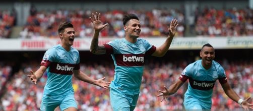 Mauro Zarate scored for West Ham