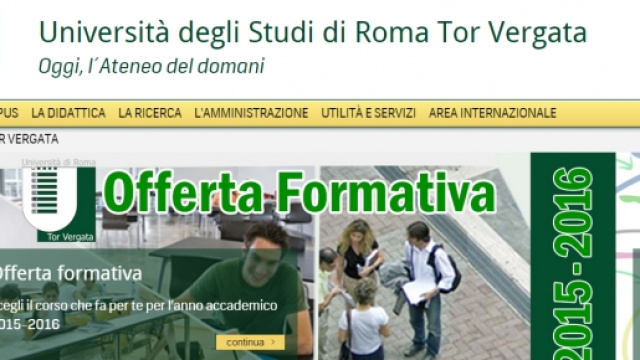 Concorso Uni Tor Vergata Roma, 2 cattedre docenti