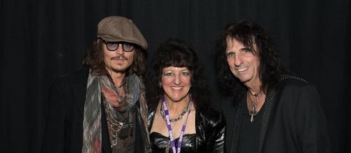 Depp (left) and Cooper (right) will play two gigs