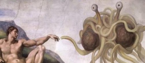 Deus Monstro Espaguete aparece em Angola