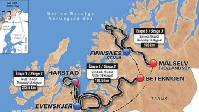 Le tappe dell'Arctic Race of Norway