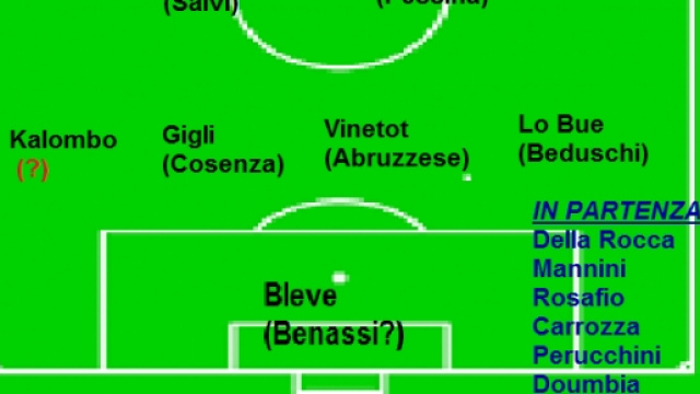 Il Lecce 2015-2016 in via di definizione.