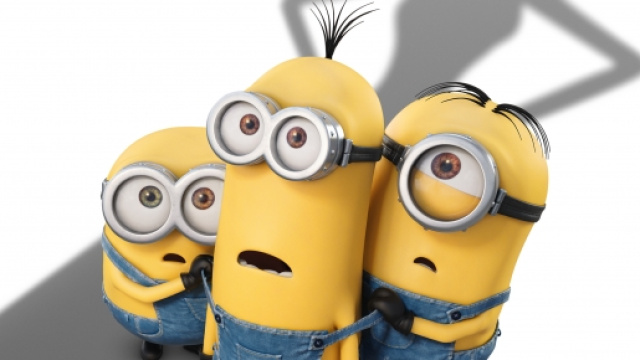 I tre minions Kevin, Stuart e Bob