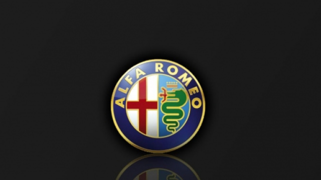 Il logo del marchio automobilistico Alfa Romeo