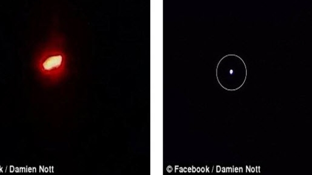 Oggetto non identificato ripresi da Damien Nott