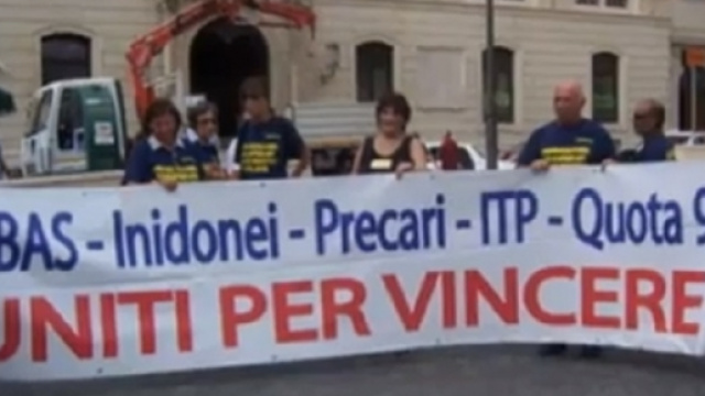 Una manifestazione dei Quota 96.