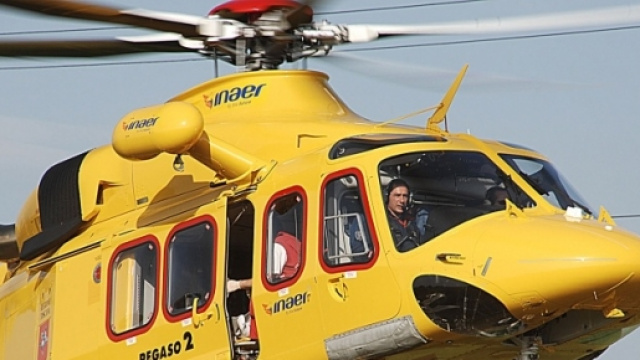 drammatico intervento dell'elisoccorso