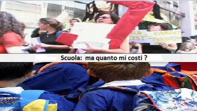 La protesta di alcune mamme per il caro scuola