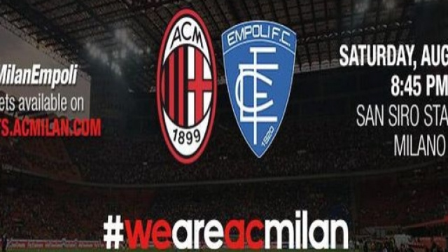 Milan-Empoli in diretta TV e probabili formazioni