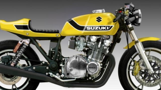 Yellow Weapon. La Suzuki GS 1100 G del 1982 racer.