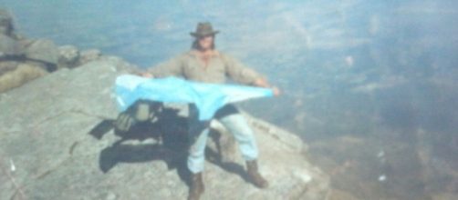 Haciendo cumbre en el Cerro Lopez